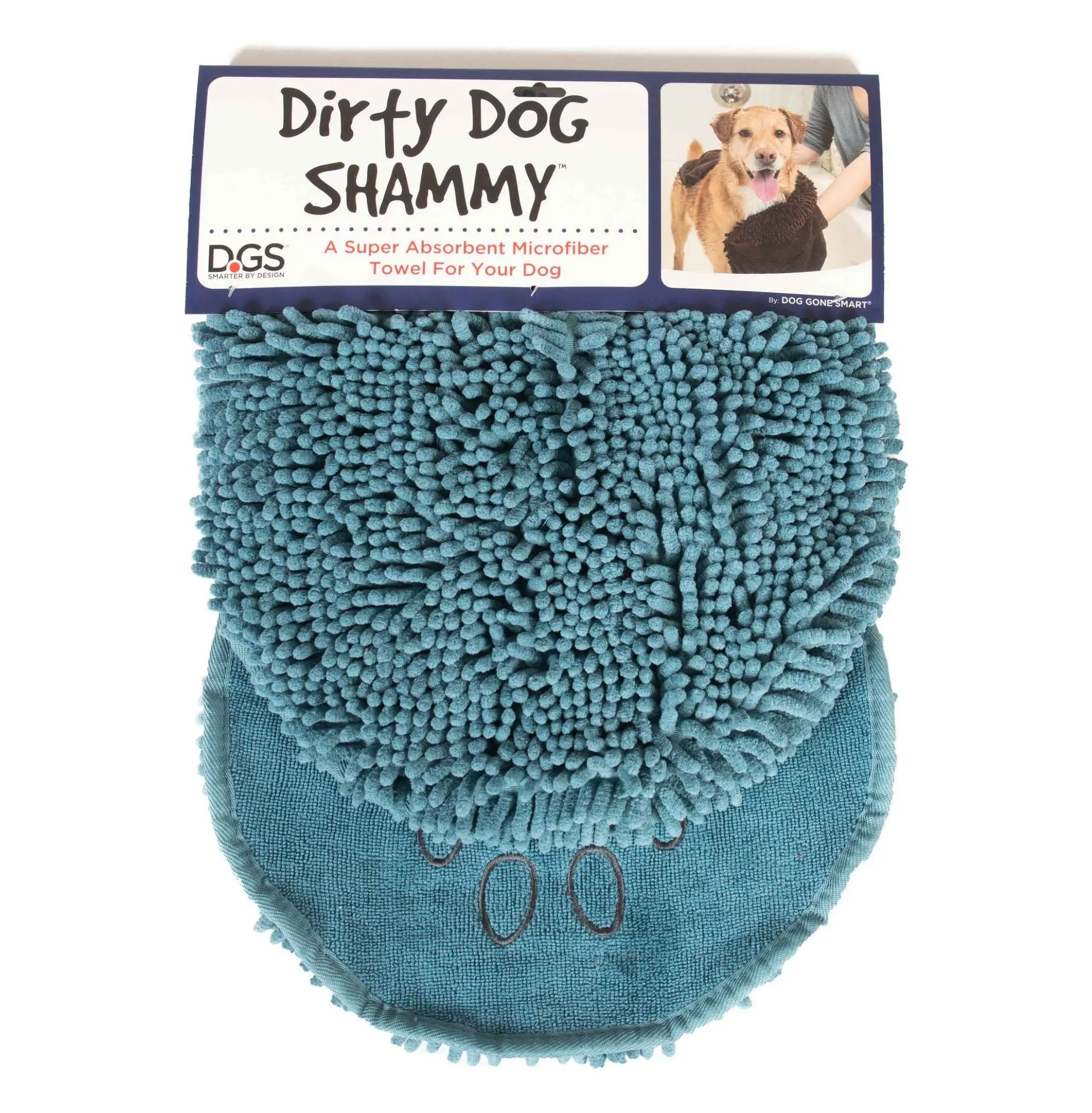 Dog Shammy Towel - Super Absorbent Microfiber Pet Drying Towel - Quick Dry Dog Bath Towel for Pups - Beach, Car, Home - 13x31 Inch - Brown
