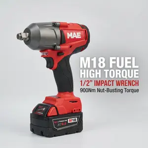 Impact Wrench 1/2 Inch 18V | 900Nm For Heavy Equipment  ,high torque power tool