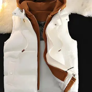 Hooded, Zip-Up Outerwear for Fall/Winter|     Machine Washable Casual Fit Polyester Womenswear Tops Fabric Zipper Beige