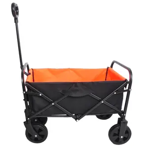 Outdoor Mini Folding Carriage Garden Shopping ATV (Black + Yellow) woodstove