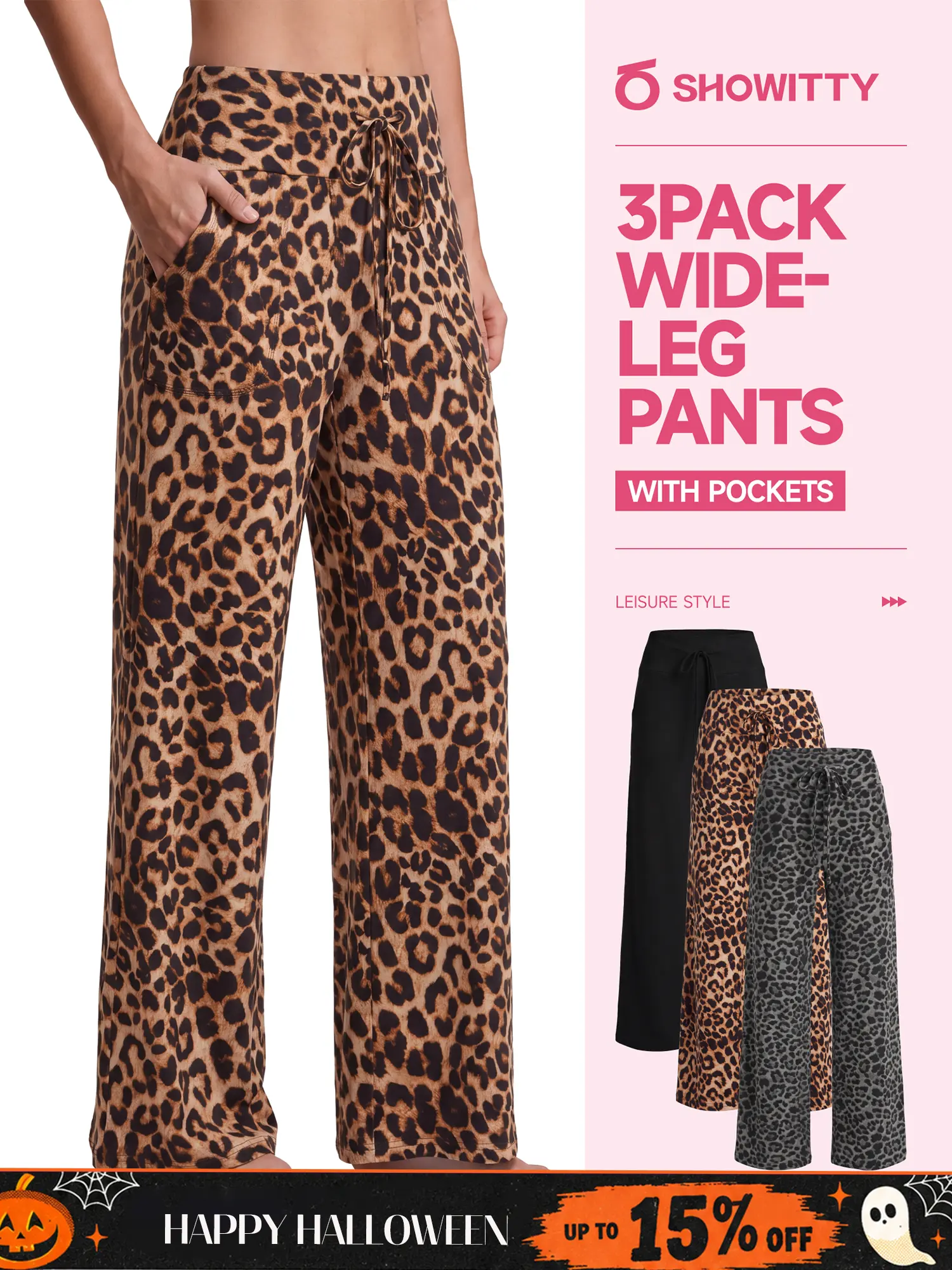 SHOWITTY 1/3 Pack Womens Wide Leg Pants with Pockets – High Waisted Loose Fit Sweatpants for Yoga, Workout & Lounge #tiktokshopsummersale