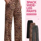 SHOWITTY 1/3 Pack Womens Wide Leg Pants with Pockets – High Waisted Loose Fit Sweatpants for Yoga, Workout & Lounge #tiktokshopsummersale