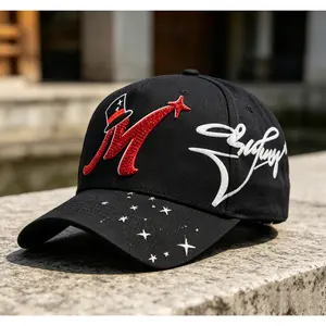2026 black Magic Star New York cool hip-hop style luxury baseball cap, fashionable hat, adjustable and multifunctional, made of high-quality fabric