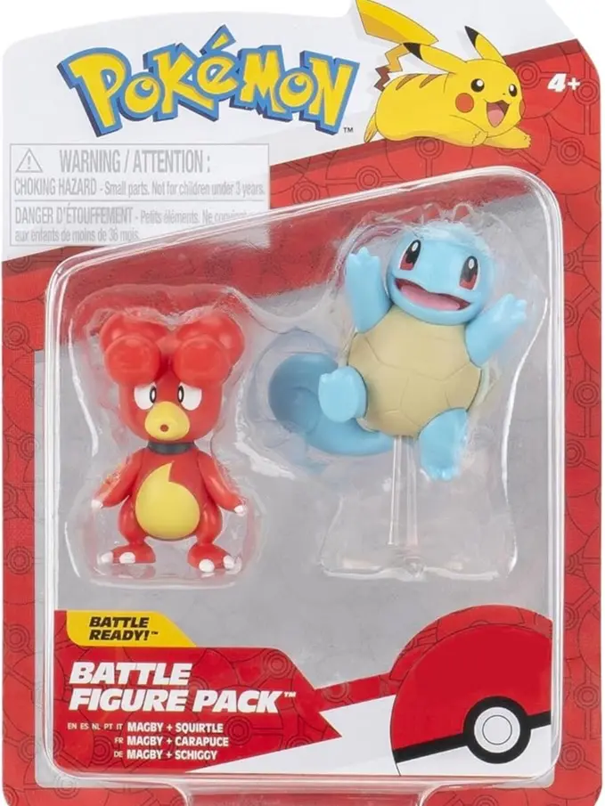 Pokémon Battle Figure Pack Magby & Schiggy