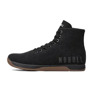NOBULL Men's Outwork High-Top Shoe in Black Gum - OG Strength Training Shoe, Durable Gym Trainer, Lifting Sneaker