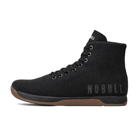 NOBULL Women's Outwork High-Top Shoe in Black Gum - OG Strength Training Shoe, Durable Gym Trainer, Lifting Sneaker