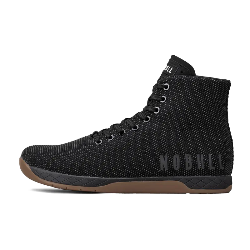 NOBULL Men's Outwork High-Top Shoe in Black Gum - OG Strength Training Shoe, Durable Gym Trainer, Lifting Sneaker