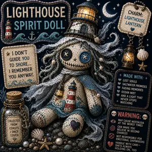 Lighthouse Voodoo doll Magnet