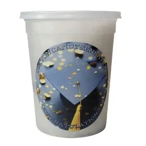 Congratulations Gourmet Cotton Candy - Cotton Candy Sensations 200+ Flavors - Fun Treats - Graduation Party Favors 1