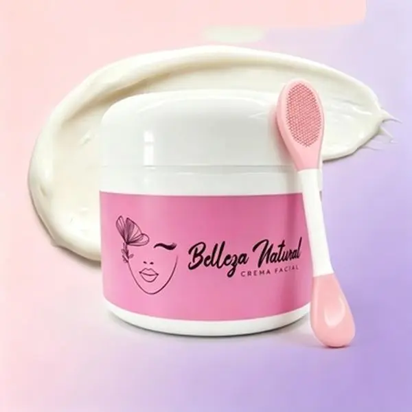 Belleza Natural Facial Cream | FREE Silicone Applicator Brush Included