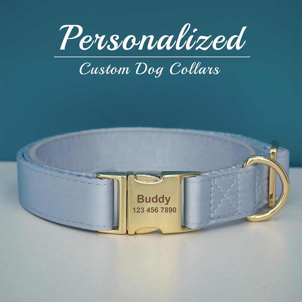 Engraved Dog Pet Collar Custom Puppy Kitten ID Tag Accessories Collar Personalized Nameplate Collars For Dogs Cats Chiens XS-L