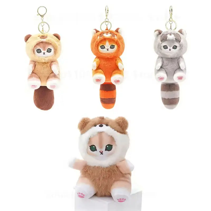 '2026 Cattoon  Amine Anime Mofusand Plush Doll Toys Stuffed Animals Keychain Bag Small Pendant Hangings Christmas Birthday Gifts