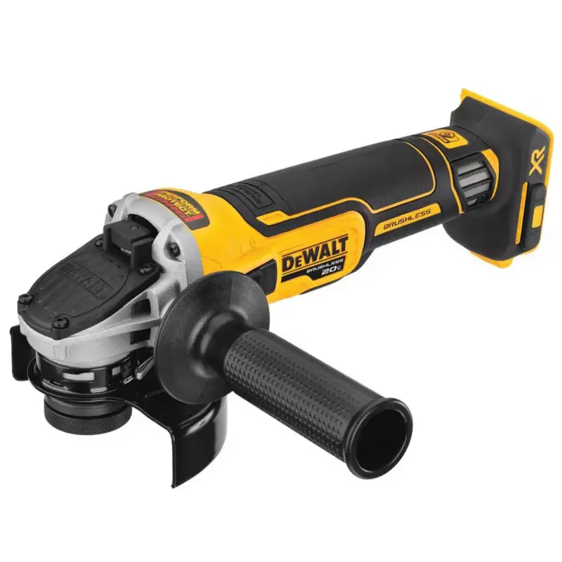 DEWALT 20V MAX XR Cordless Brushless 4.5 in. Slide Switch Small Angle Grinder with Kickback Brake (Tool Only)