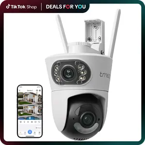 4MP 2K Hiseeu Wireless SecurityCamera 5G&2.4G Dual Lens WiFi PTZCamera Outdoor,Power Cord,IP65Waterproof Motion Tracking,ColorNight Version, No-Monthly Feessurveillance camera