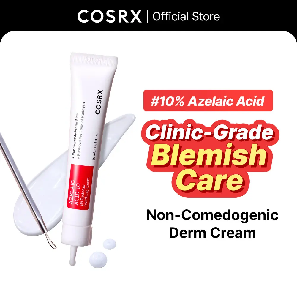 [New] [COSRX Official] Azelaic Acid 10 B5 Redness Soothing Cream 30mL / 1.01 fl. oz. l Azelaic Acid, BlemishCare, Non Comedogenic, Redness Rescue Cream, Derm Cream