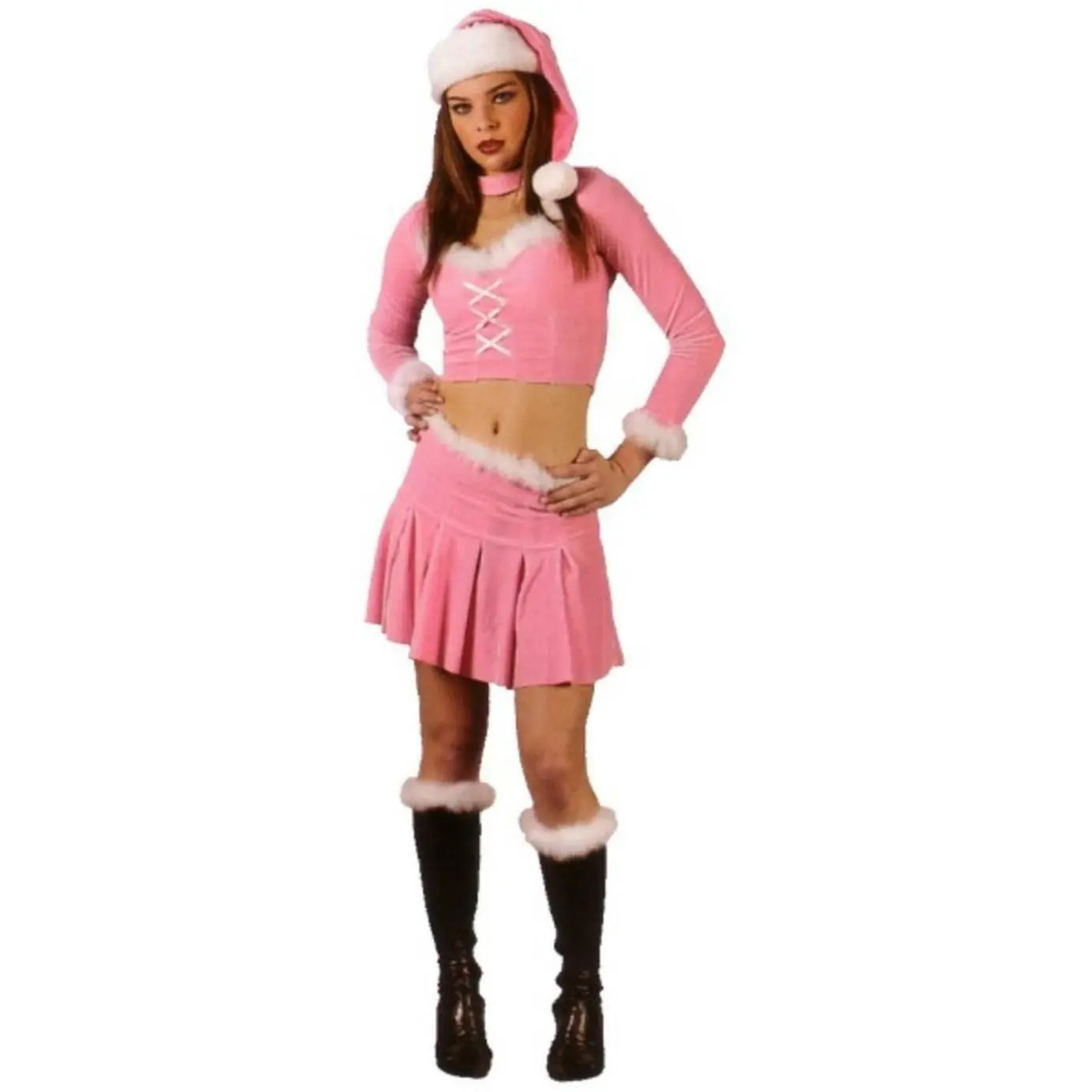 Sexy Pink Santa's Little Helper - Adult Christmas Costume
