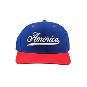 America 3D Puff Embroidered Richardson 212 Snapback Hat