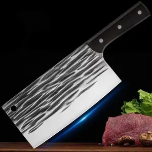 Professional chef's knife, durable, thickened stainless steel blade, ergonomic handle, suitable for versatile home use, outdoor camping, etc., ideal for kitchens and dining rooms for cutting and preparation meat cleavers