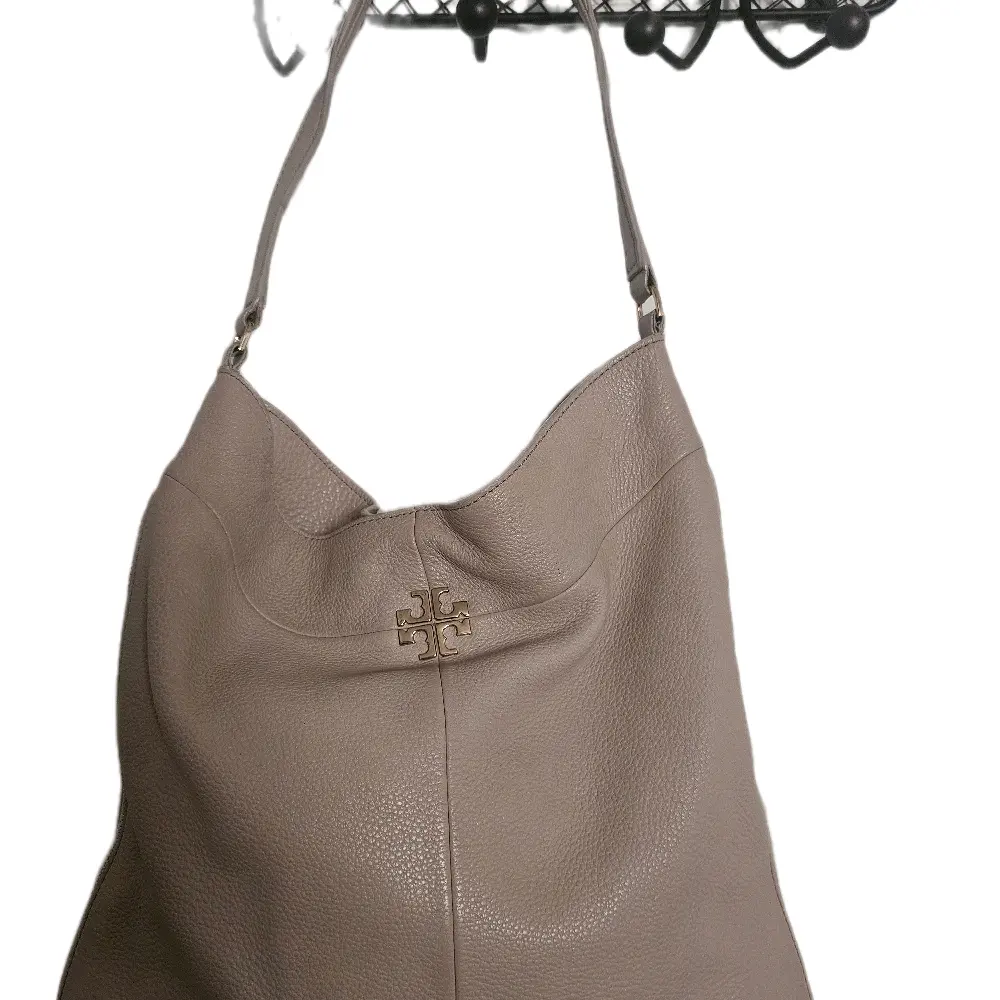 Tory Burch Ivy Pebbled Leather Hobo Bag, Bedrock Pink