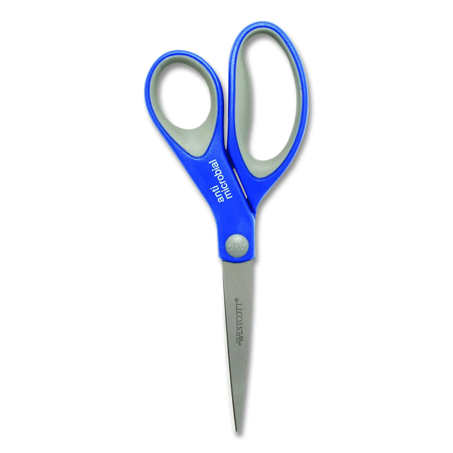 Westcott Scissors with Antimicrobial Protection 3.25" Cut Length Blue/Gray 3Ct