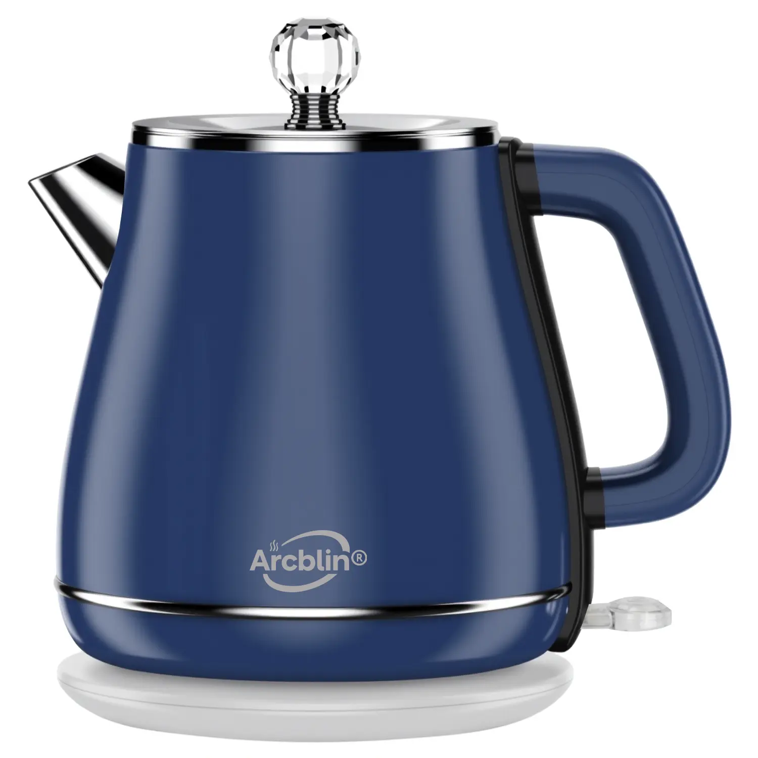 Retro Electric Kettle 1.8L, All Stainless Steel Hot Water Electric Kettle for Boiling Water, BPA Free Tea Kettle, 1350W Fast Boil, Auto Shut Off & Boil-Dry Protection,Cream Blue