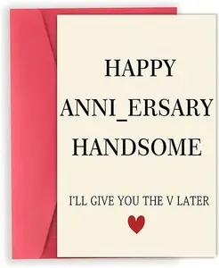 Easter Gift New Year 2026 Gift Bold Anniversary Card for Men – A Naughty Gift for Husband or Boyfriend