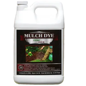 EnviroColor Cocoa Brown Mulch Dye 9600 SQ FT 1 Gallon Non Toxic Long Lasting Color Concentrate for Plants Pets and People