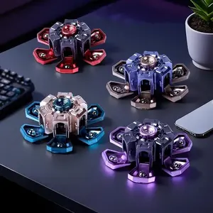 Deformable Mecha Fingertip Gyro, Cool Tech Stress Relief Fidget Toy for Competition & Daily Relaxation