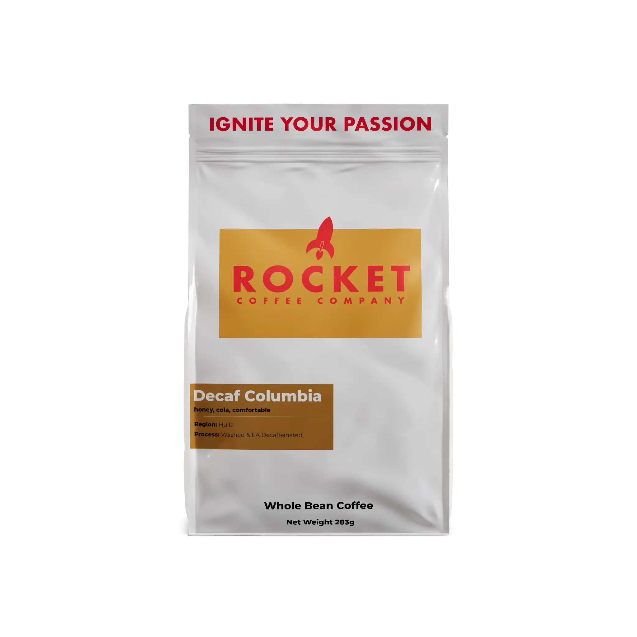 Rocket Coffee Company Decaf Columbia Coffee