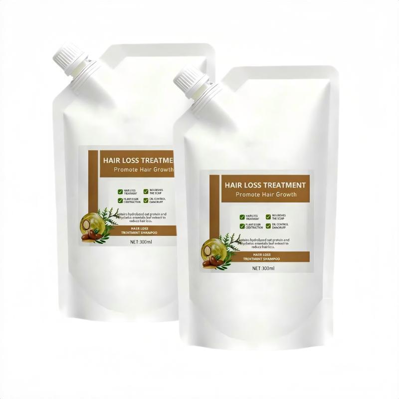 【Buy 1 Get 1 Free】Anti-Hair Fall Hair Loss Treatment Shampoo Oil Control Anti dandruff Haircare Ginseng Ginger Help Hair Growth Jojoba Oat Repair Reduce Hair Loss Scalp Cleanser Conditioner300ML