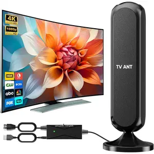 Digital Indoor TV Antenna for Smart TV - 4K 1080p HD Local Channels with Signal Booster - High Compact Antenna (Style Column)