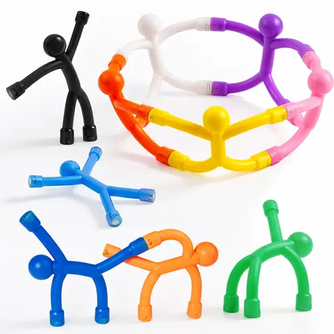 10 PCS Colorful Human-Shaped Refrigerator Magnets Set Pack - Fridge Decor Magnetic Pins, Playful & Cartoon Home Decor for Fridge, Bulletin Board, Office