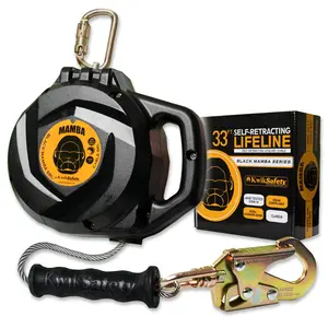 KwikSafety 33' MAMBA CABLE Self Retracting Lifeline ANSI Class B SRL - Model No.: KS7925