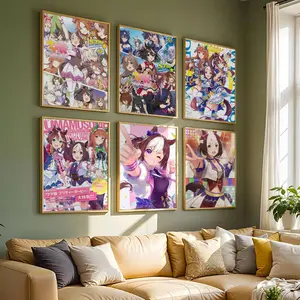 Anime Girl Cute Umamusume Poster HD Waterproof Art Poster Anime Design for Home, Bar & Cafe Decor | Fade-Resistant, Non-Sticky, Vibrant DIY Wall Print | Perfect Decorative Poster for Office & Living Room