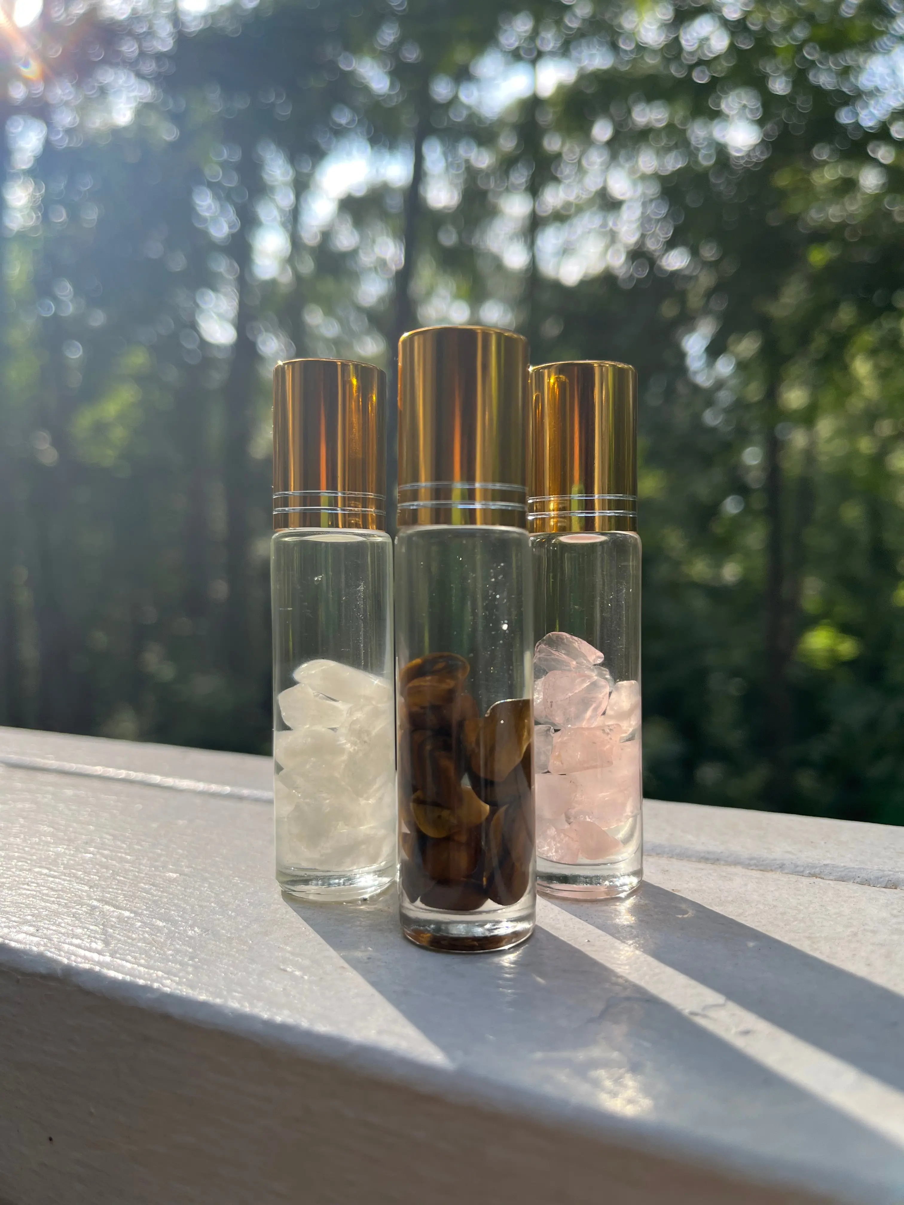 Perfume Roll-on with Crystals- Coconut Oil Infused