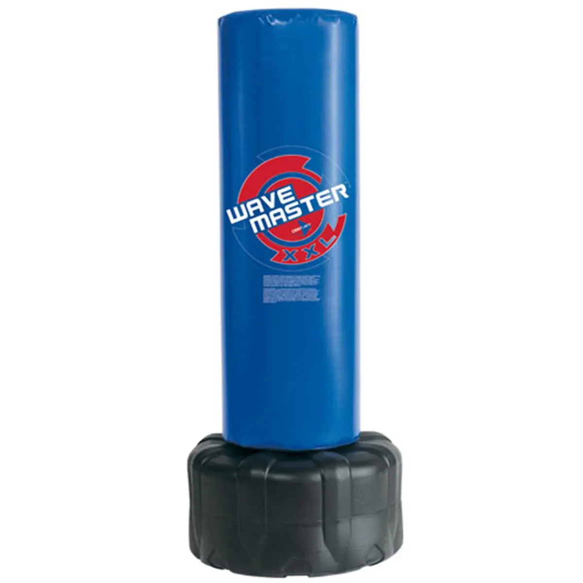 212 MAIN Wavemaster XXL Black Punching Bag - 68"x19"x18" Size, 18" Diameter, Large Impact Area, Durable Vinyl Foam Construction, Sturdy Base with Cap for Sand/Water, Extra Large Fill Hole, Low Profile, Optimized Base Weight Distribution, Ideal for Kicks,,