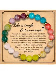 Colorful Beaded Seven Chakra Crystal Bracelet for Women, High-end Balance Energy Yoga Jewelry, Unisex Design, Perfect Gift for Yoga Lovers
