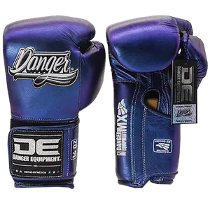 Boxing Pro Gloves Velcro Danger Mx Blue