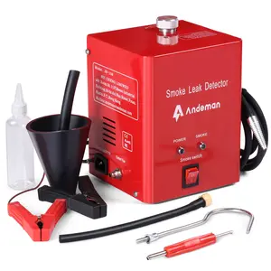 ANDEMAN Professional Smoke Machine Leak Detector, Built-in Air Pump, 12V DC EVAP Vacuum Diagnostic Tester, Car/Truck/Motorcycle Exhaust Leak Detection Tools Kit