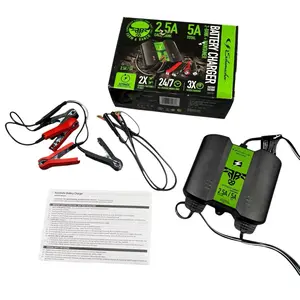Schumacher 6V/12V 2.5A/5A Battery Charger 2-Bank + Maintainer FR01537