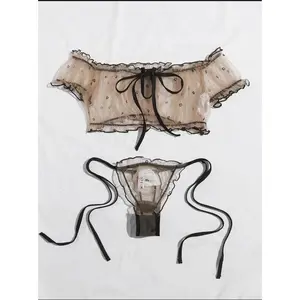 Sexy Lingerie Women Erotic Lace Babydoll Bra Porn Thong Sex Underwear Sleepwear Lenceria Lace Porn Bras Underwear Set Panties