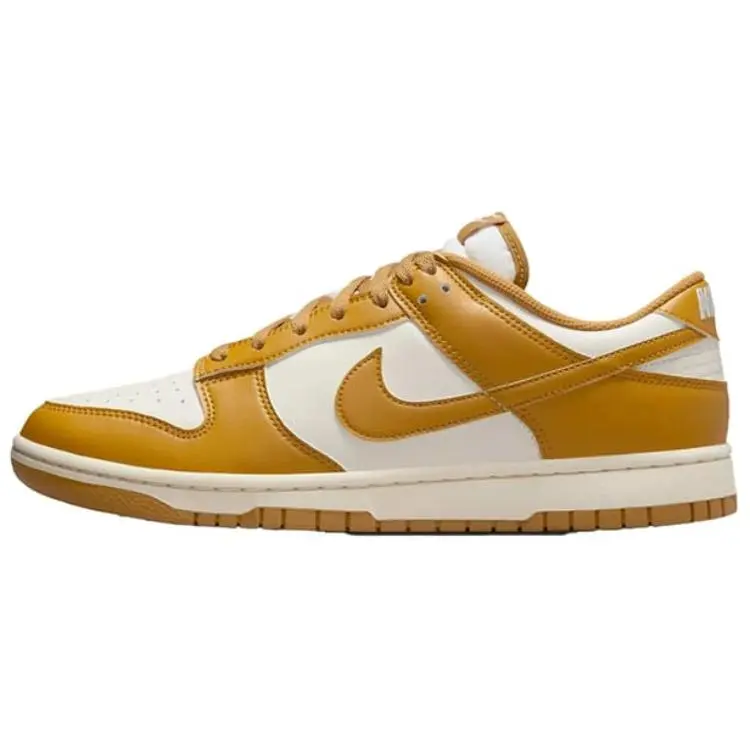 Nike Dunk Low 'Wheat Pale Ivory' Men's Classic Low-Top Athletic Trainer Shoe, All-Season Sports Footwear with Breathable Mesh Panels & Lightweight Construction, Sports Shoes