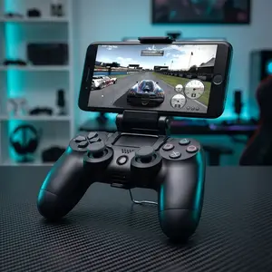 Controller Stand for Ps4, Mobile Cell Phone Mount, Hand Grip for Playstation 4, Gamepad Accessories, Clip Holder, Essential Gaming Gear
