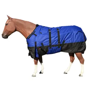 HILASON 600D Winter Waterproof Poly Horse Blanket Belly Wrap | Turnout Blankets for Horses