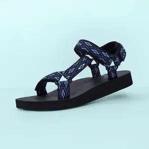 Rapid-Dry Women's Summer Rubber Water Sandals Padded Mat-Lined Casual Sport Footwear Nail-Safe for Walking Hiking Navy