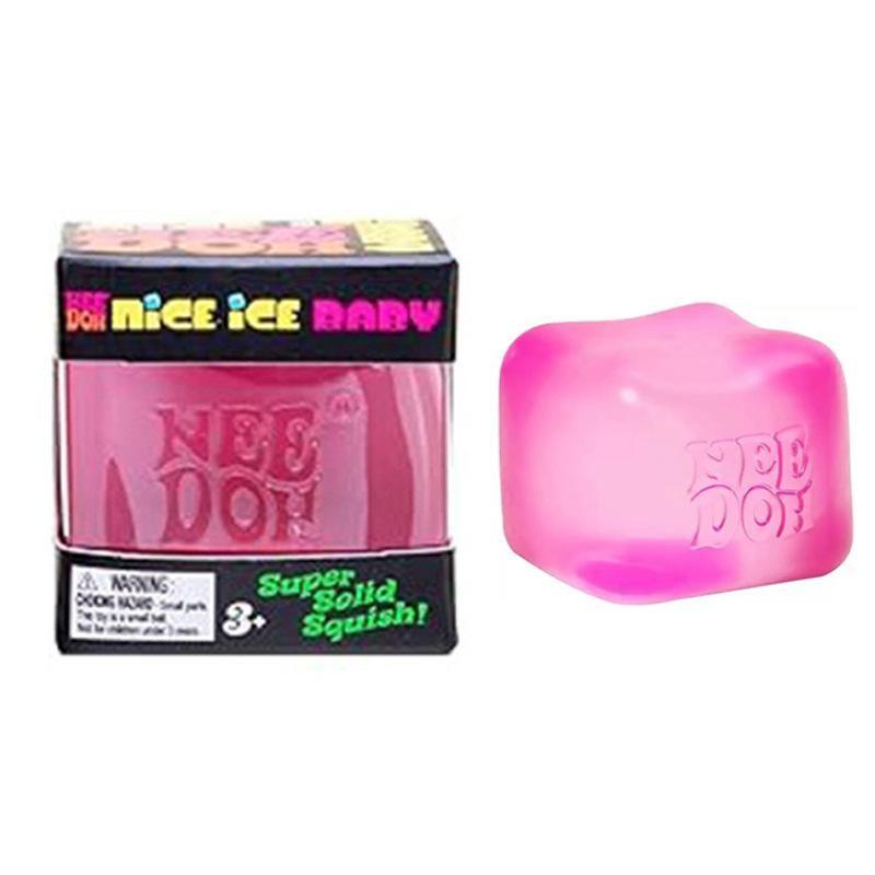 Stress Relief Sensory Toy,  Nice Cube Squeeze Plaything, Ice Candy Block Design, Ideal For Anxiety & Stress Management