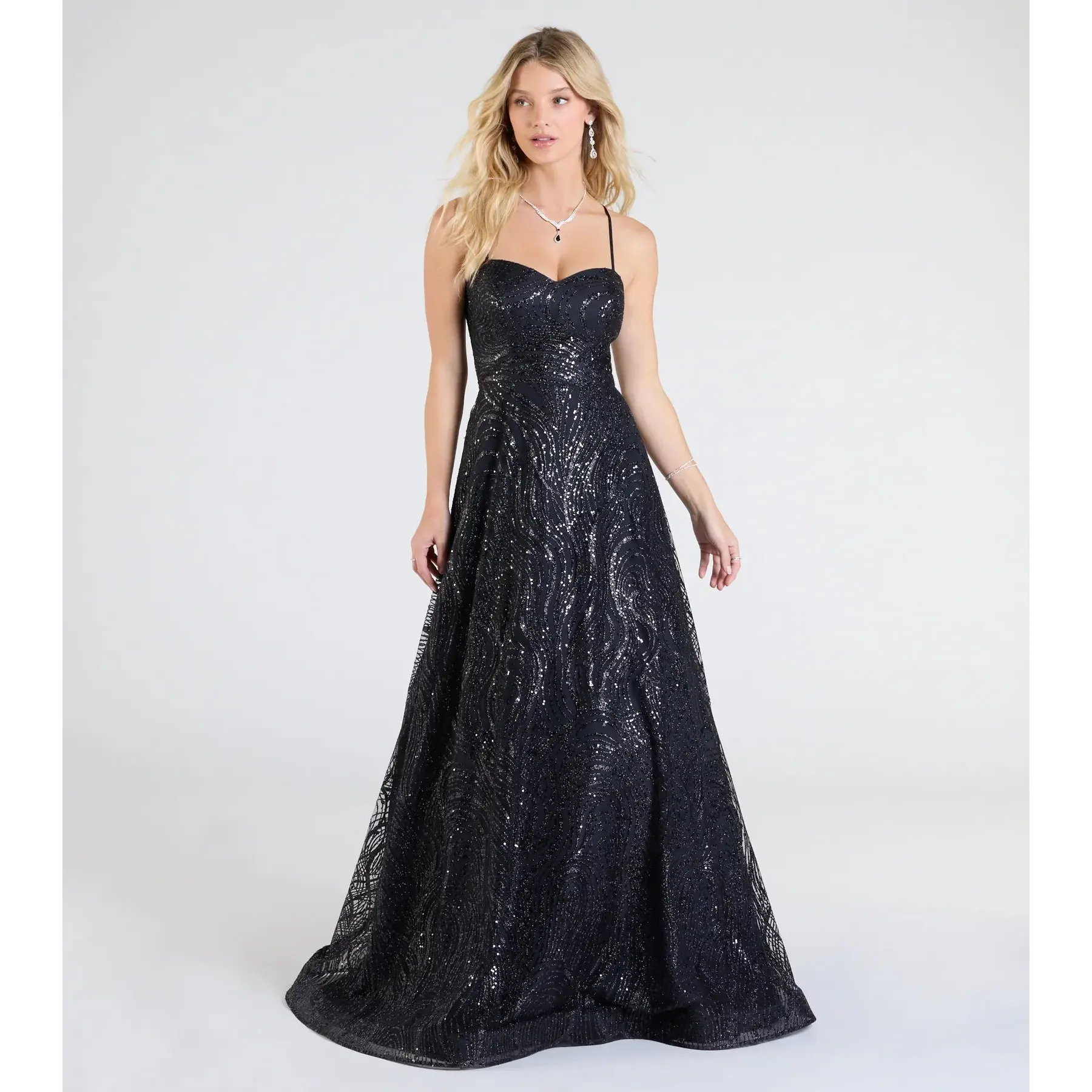 angelina satin tie back floral sequin dress windsor - TikTok Shop angelina satin tie back floral sequin dress windsor - TikTok Shop