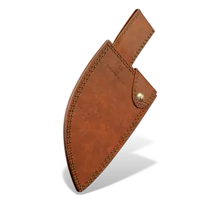 Rustic Cleaver Brown Leather Sheath