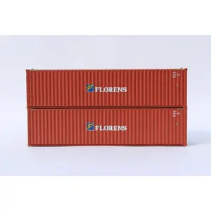 Jacksonville Terminal Company 405025 Florens (Brown) 40' HIGH CUBE containers with Magnetic system, Corrugated-side. JTC # 405025, N Scale
