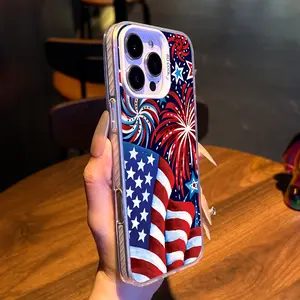 USA Flag Aesthetic Pattern for iPhone Case:  Luxury Design with Enhanced Protection The perfect gift for a holiday or birthday |for iPhone 17/16/15/14/13/12/11